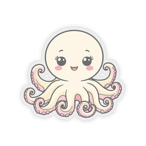 Kawaii Octopus Sticker | Cute Octopus Decal | Waterproof Vinyl Sticker | Laptop Sticker | Water Bottle Sticker | Planner Sticker