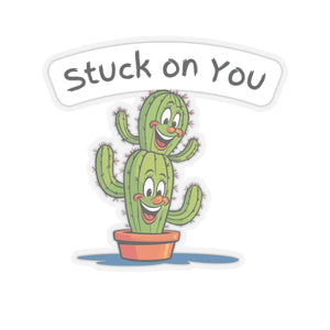 Cactus Stickers - Stuck on You - Love and Prickly Vibes