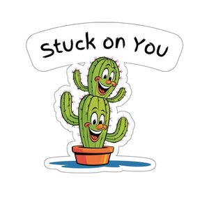 Cactus Stickers - Stuck on You - Love and Prickly Vibes