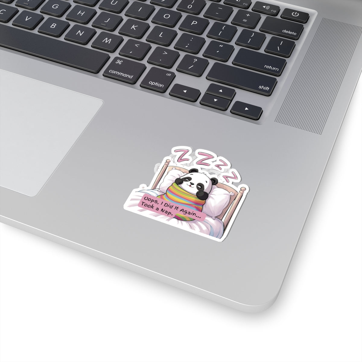 Cute Kawaii Panda Bear Sticker - "Oops, I Did It Again... Took a Nap"