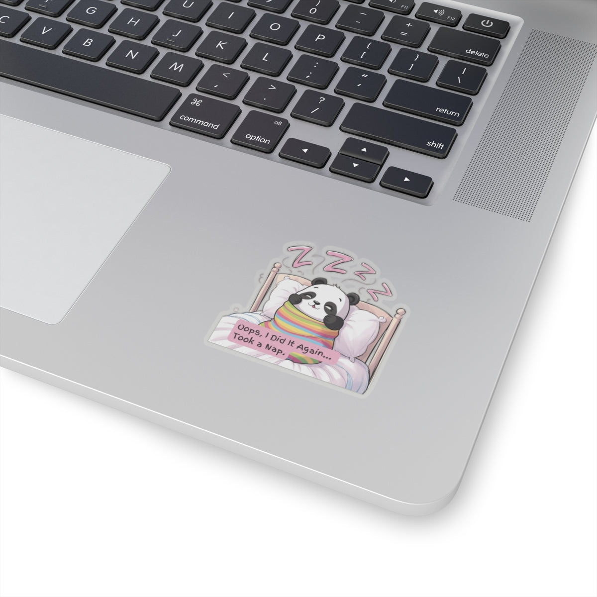 Cute Kawaii Panda Bear Sticker - "Oops, I Did It Again... Took a Nap"