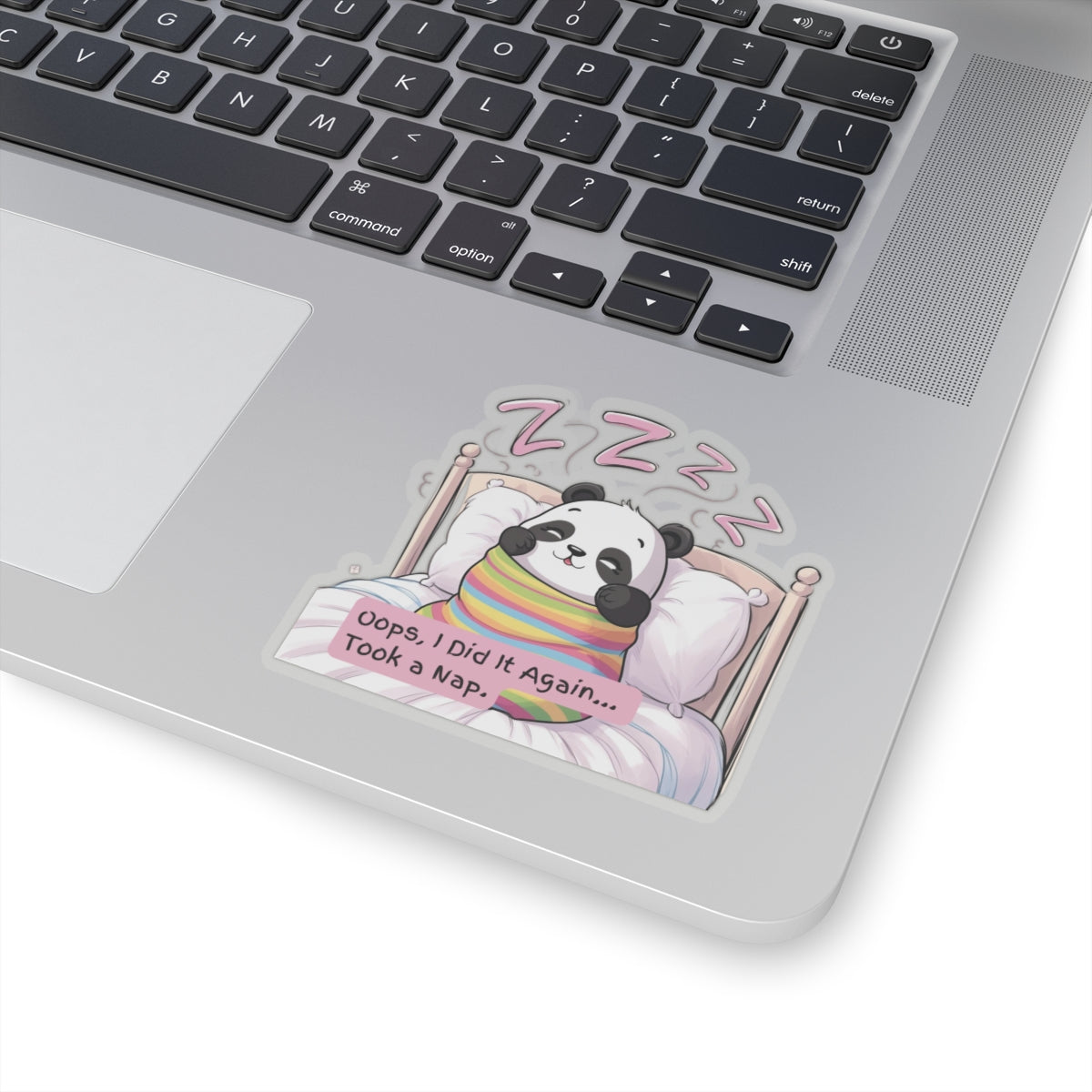 Cute Kawaii Panda Bear Sticker - "Oops, I Did It Again... Took a Nap"